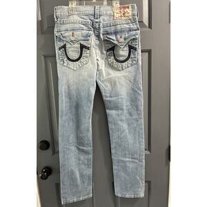Double Stitch True Religion Geno Jeans Mens Size 31 Slim straight HTF Style